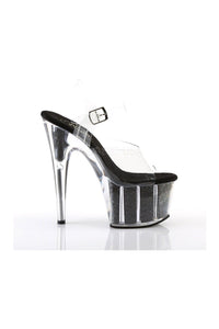 Pleaser ADORE-708G Platform Sandal in Clear Vinyl