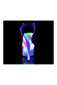 Pleaser ADORE-708GXY Platform Sandal in Clear Vinyl