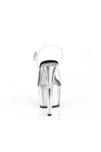 Pleaser ADORE-708HGI Platform Sandal in Clear Vinyl