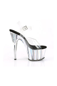 Pleaser ADORE-708HGI Platform Sandal in Clear Vinyl