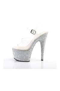 Pleaser ADORE-708LG Platform Sandal in Clear Vinyl