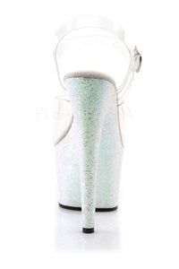 Pleaser ADORE-708LG Platform Sandal in Clear Vinyl