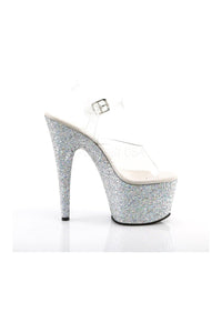 Pleaser ADORE-708LG Platform Sandal in Clear Vinyl