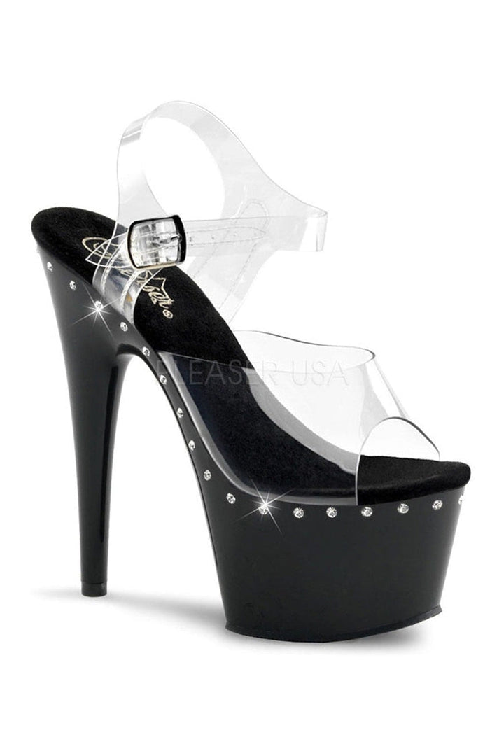 Pleaser Black Sandals Platform Stripper Shoes | Buy at Sexyshoes.com