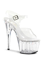 ADORE-708LS Platform Sandal  | Clear Vinyl