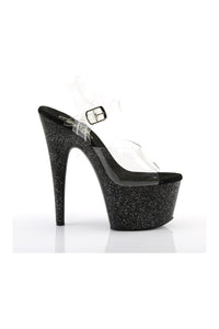 Pleaser ADORE-708MG Platform Sandal in Black Vinyl