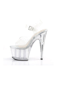Pleaser ADORE-708MMG Platform Sandal in Clear Vinyl
