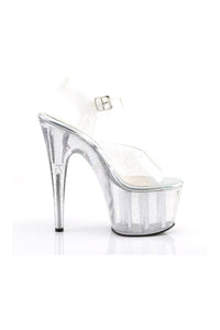 Pleaser ADORE-708MMG Platform Sandal in Clear Vinyl