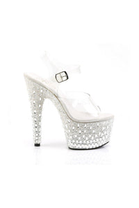 Pleaser ADORE-708MR-5 Platform Sandal in Clear Vinyl