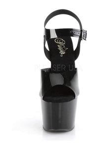 Pleaser ADORE-708N Platform Sandal in Black Faux Leather