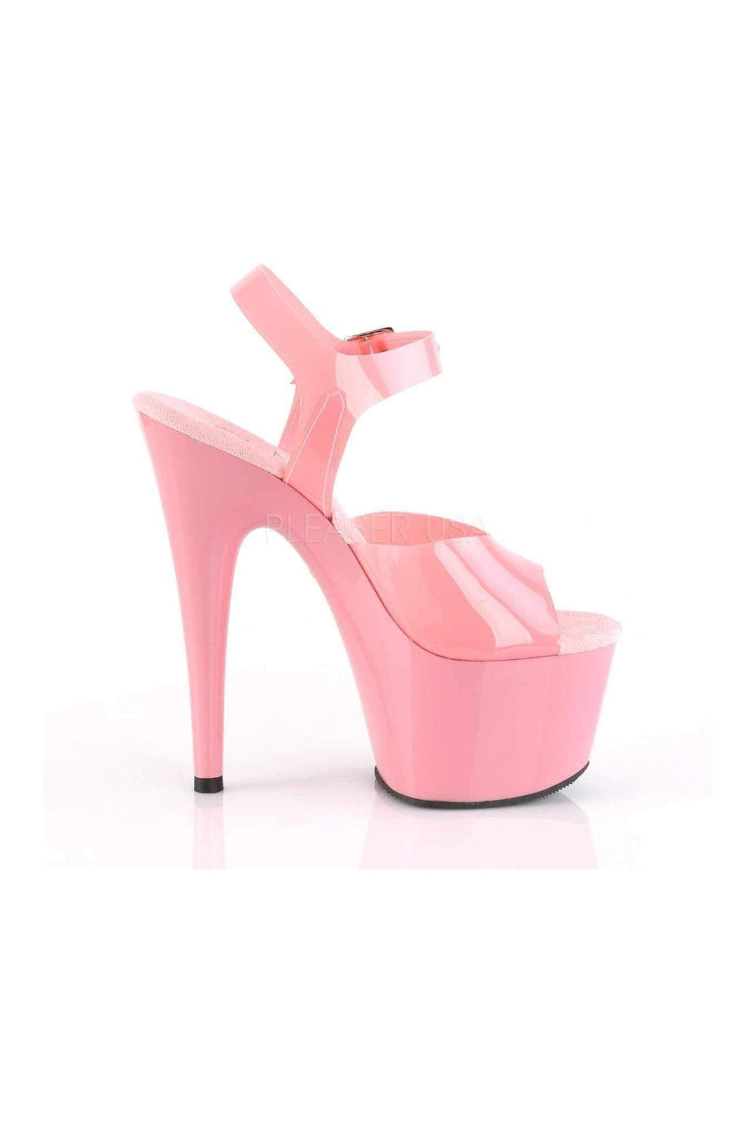 ADORE-708N Platform Sandal | Pink Faux Leather-Pleaser-SEXYSHOES.COM