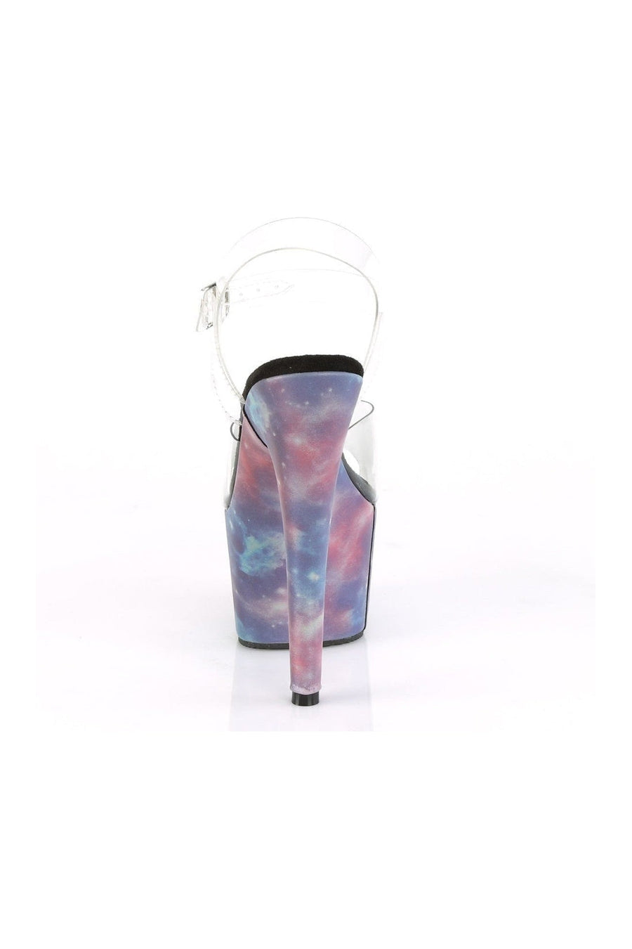 Pleaser ADORE-708REFL Exotic Platform Sandal in Clear Vinyl