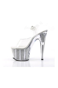 Pleaser ADORE-708SRS Platform Sandal in Clear Vinyl