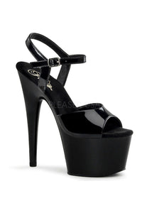 Pleaser ADORE-709 Platform Sandal in Black Patent from SexyShoes.com