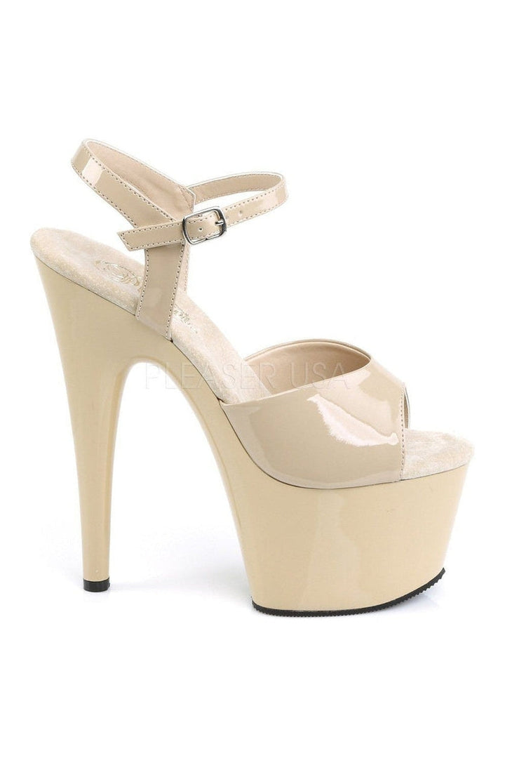 ADORE-709 Platform Sandal | Bone Patent-Pleaser-Sandals-SEXYSHOES.COM