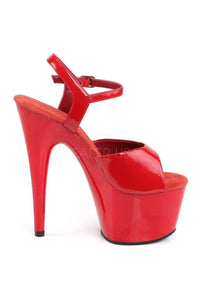 Pleaser ADORE-709 Platform Sandal in Red Patent
