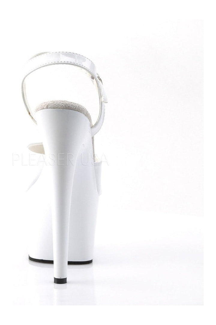 ADORE-709 Platform Sandal | White Patent-Pleaser-Sandals-SEXYSHOES.COM