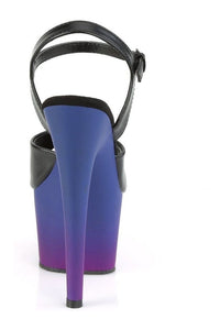 Pleaser ADORE-709BP Exotic Sandal in Black Faux Leather