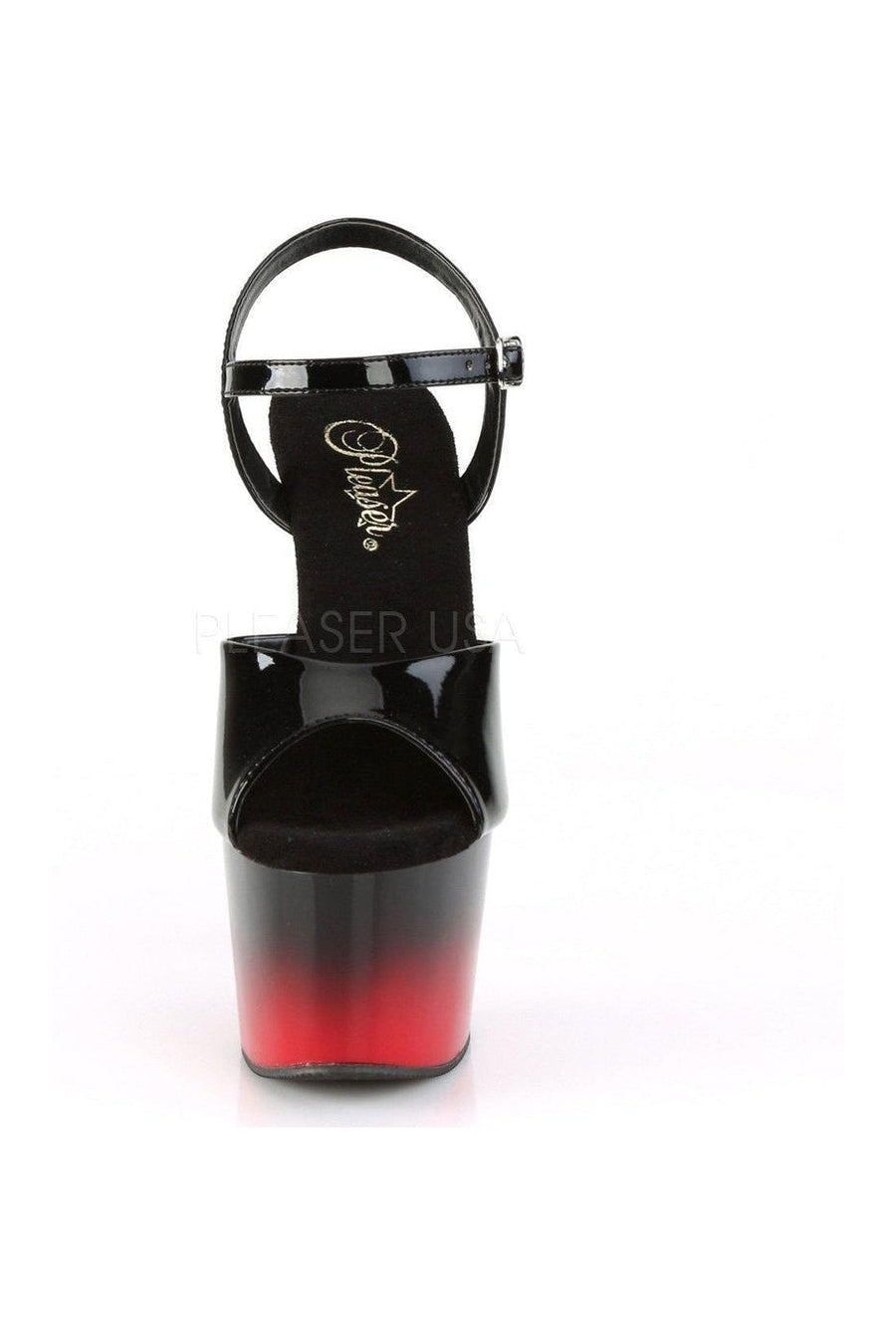 Pleaser ADORE-709BR-H Platform Sandal in Black Patent