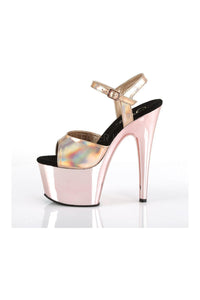 Pleaser ADORE-709HGCH Platform Sandal in Rose Gold Patent