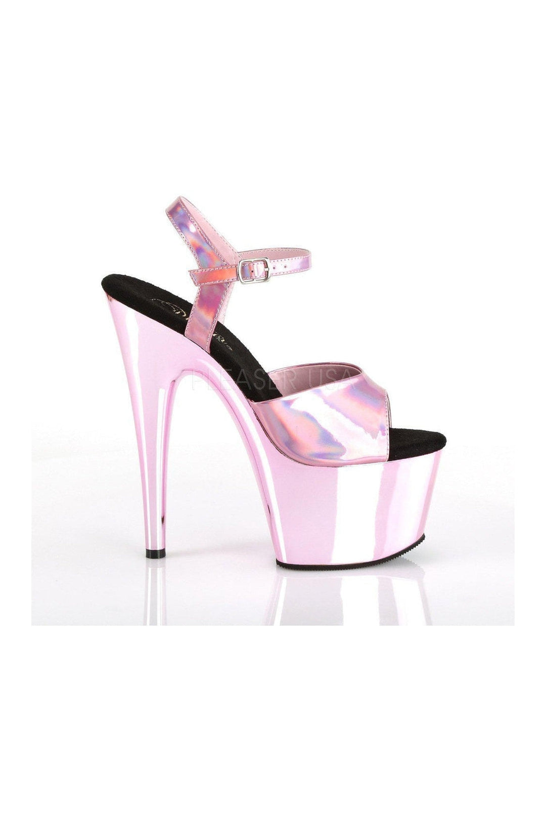 Pleaser ADORE-709HGCH Platform Sandal in Pink Patent