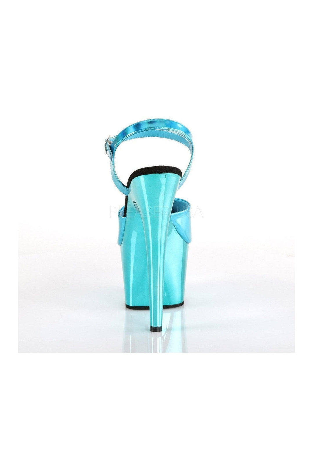 Pleaser ADORE-709HGCH Platform Sandal in Turquoise Patent