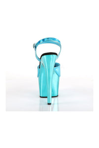 Pleaser ADORE-709HGCH Platform Sandal in Turquoise Patent