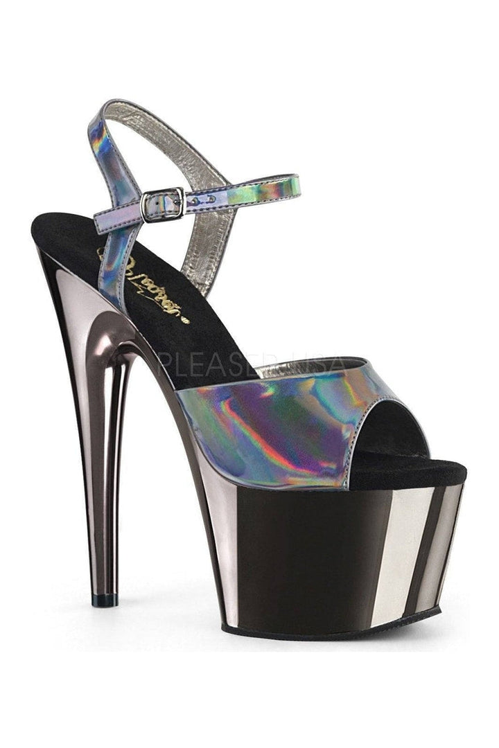 Pleaser Pewter Sandals Platform Stripper Shoes | Buy at Sexyshoes.com