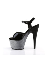 Pleaser ADORE-709OMBRE Platform Sandal in Black Patent