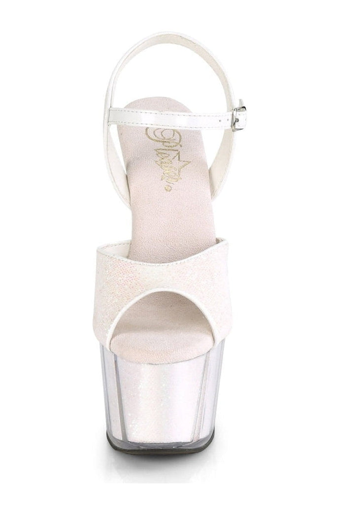 Pleaser ADORE-710G Exotic Sandal in Hologram Glitter