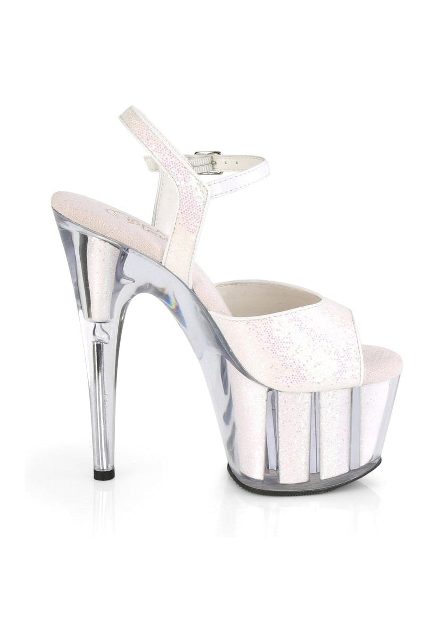Pleaser ADORE-710G Exotic Sandal in Hologram Glitter