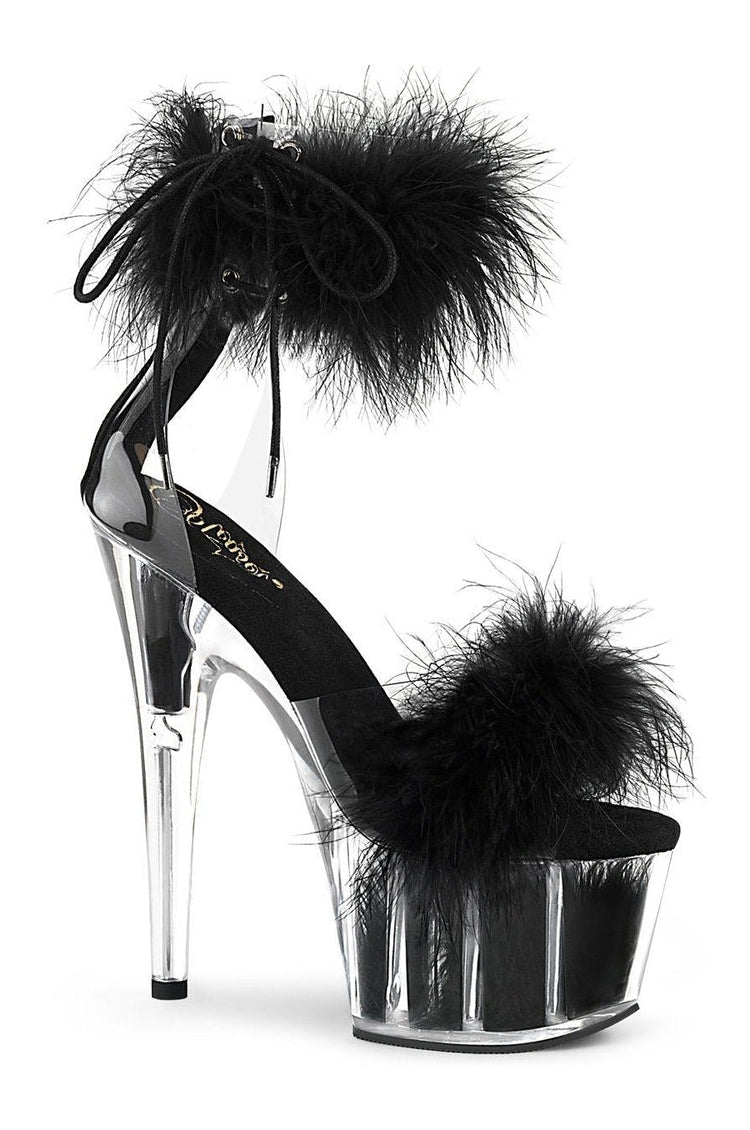 Pleaser ADORE-724F Exotic Sandal in Clear Vinyl from SexyShoes.com