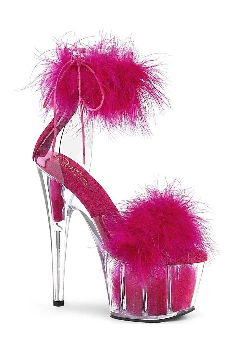 Pleaser ADORE-724F Exotic Sandal in Clear Vinyl from SexyShoes.com