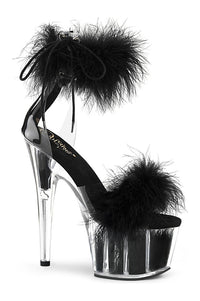 Pleaser ADORE-724F Exotic Sandal in Clear Vinyl from SexyShoes.com