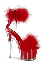 ADORE-724F Exotic Sandal | Clear Vinyl