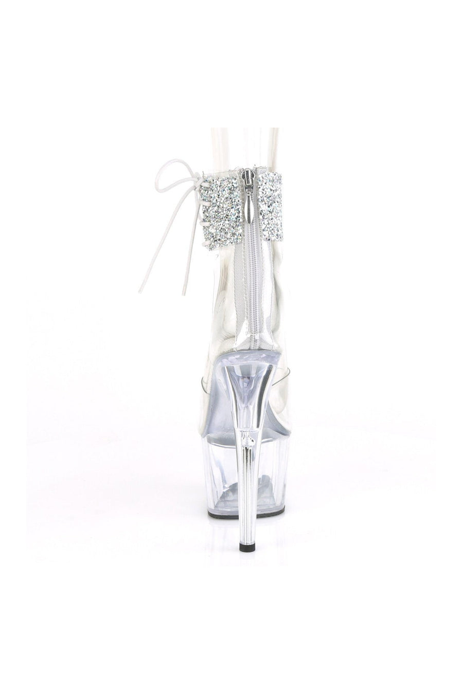 Pleaser ADORE-724RS-02 Exotic Sandal in Clear Vinyl