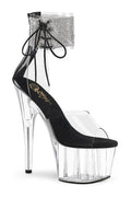 ADORE-724RS Exotic Sandal | Clear Vinyl