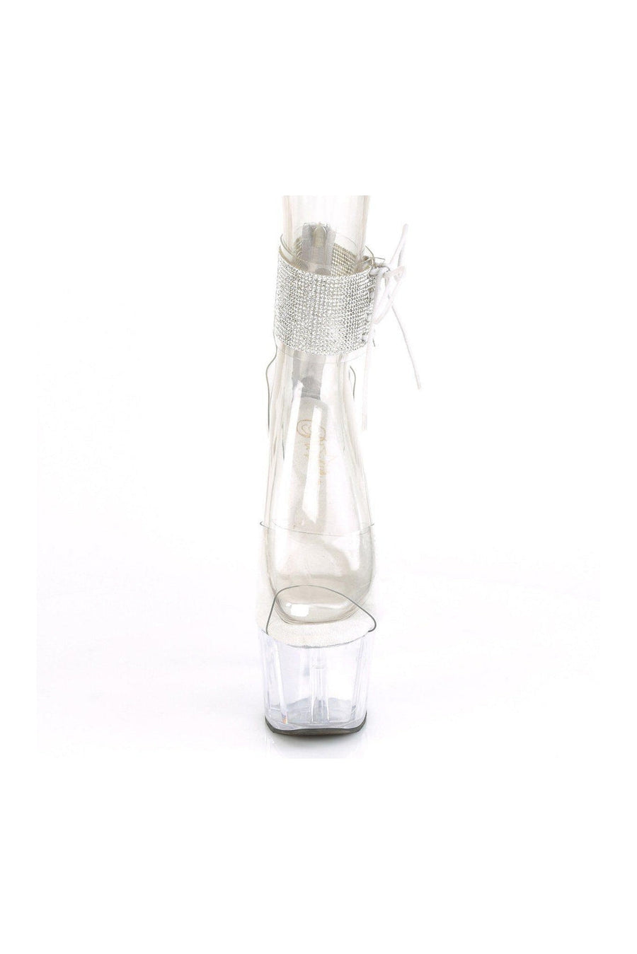 Pleaser ADORE-724RS Exotic Sandal in Clear Vinyl