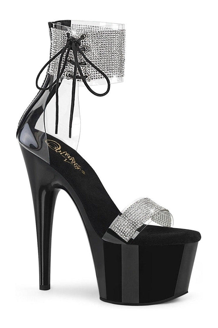 Pleaser Black Sandals Platform Stripper Shoes | Buy at Sexyshoes.com