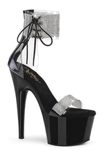 ADORE-727RS Exotic Sandal | Black Vinyl