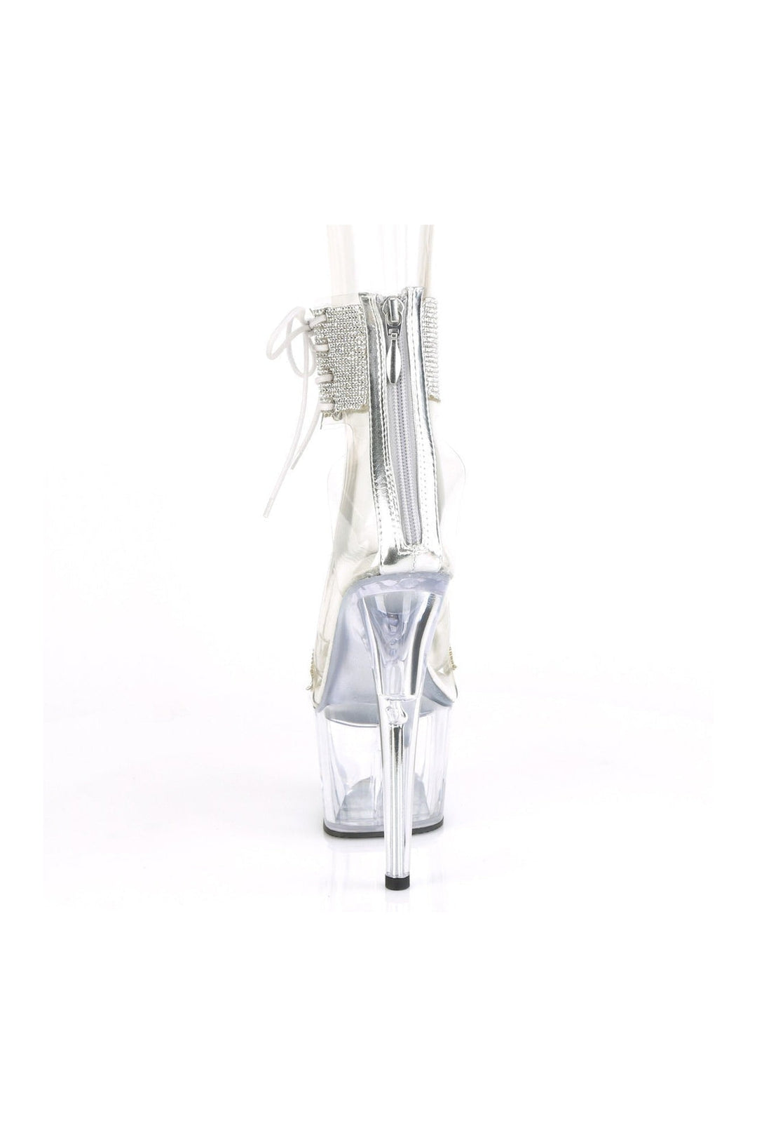 Pleaser ADORE-727RS Exotic Sandal in Clear Vinyl