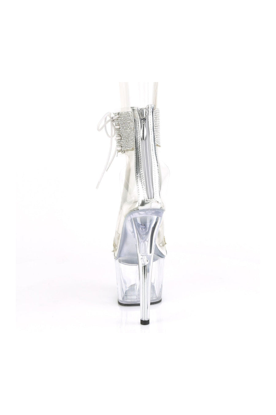 Pleaser ADORE-727RS Exotic Sandal in Clear Vinyl