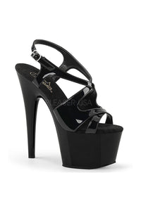 Pleaser ADORE-730 Platform Sandals in Black Patent from SexyShoes.com