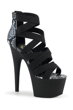 ADORE-748SP Exotic Sandal | Black Elastic