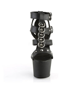 Pleaser ADORE-758 Platform Sandal in Black Faux Leather