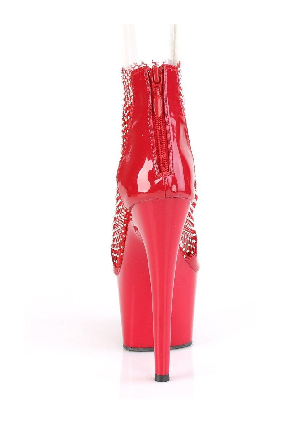 Pleaser ADORE-765RM Exotic Sandal in Red Patent