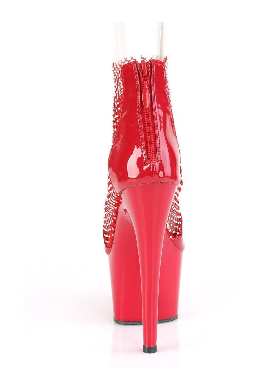 Pleaser ADORE-765RM Exotic Sandal in Red Patent