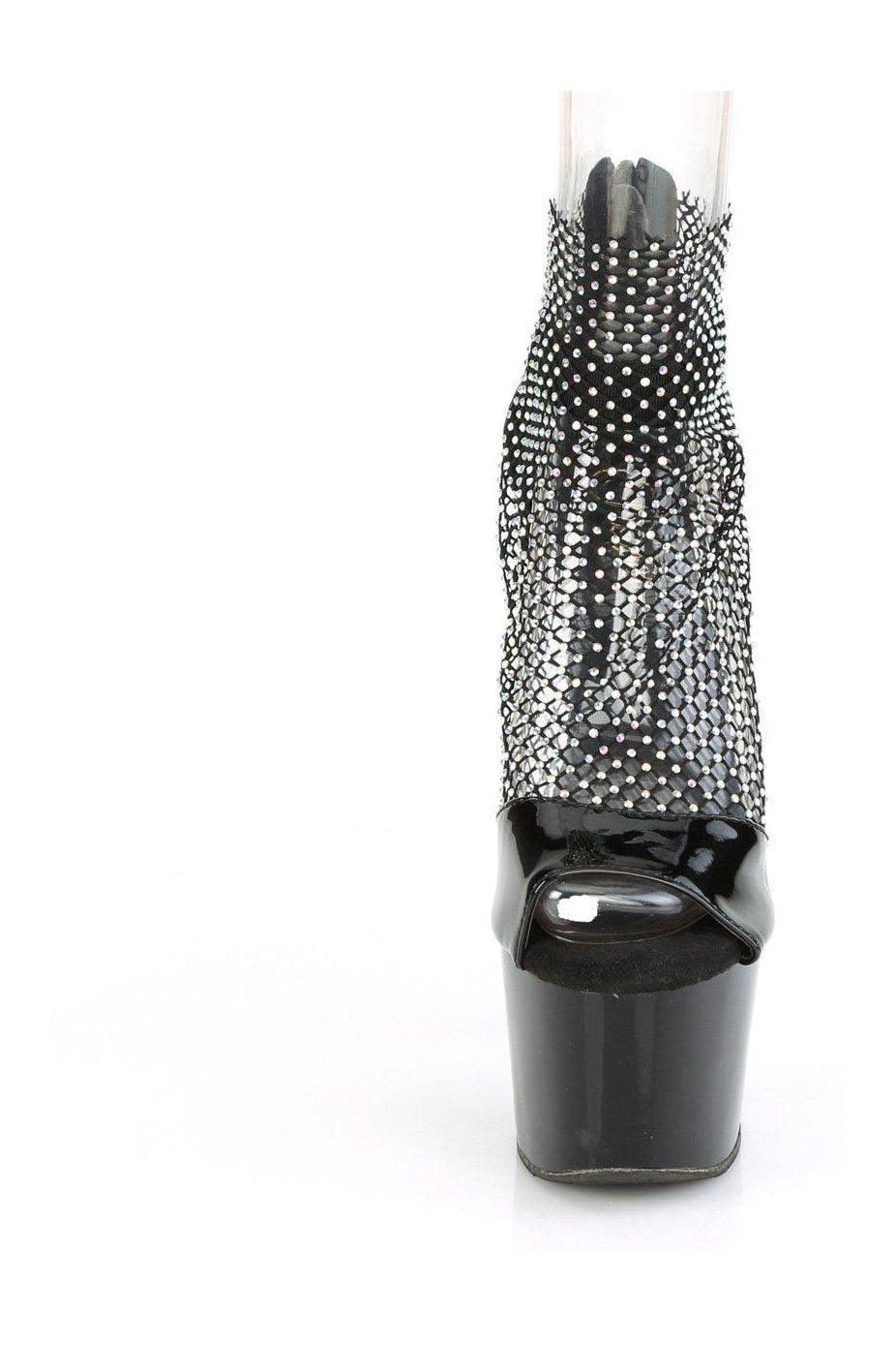 Pleaser ADORE-765RM Sandal in Black Patent