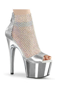 ADORE-765RM Sandal | Silver Faux Leather