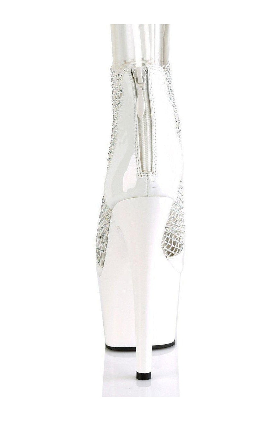 Pleaser ADORE-765RM Sandal in White Patent